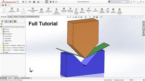 bending sheet metal solidworks|SolidWorks sheet metal simulation.